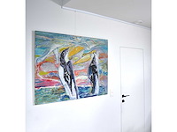 Anton vrede - strange relationship- olie op doek - 95x125 cm - 1987 - afbeelding 13 van  18