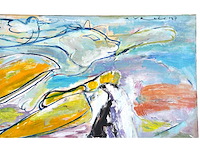 Anton vrede - strange relationship- olie op doek - 95x125 cm - 1987 - afbeelding 15 van  18