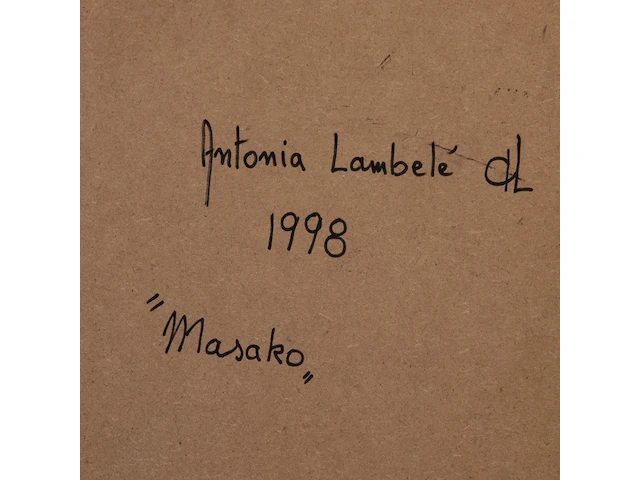 Antonia lambelé (1943), an untitled perspex sculpture and a mixed media work ' masako' (1998) the perspex: 61 cm. (24.01 in.), the mixed media: 60 x 40 cm. (23.62 x 15 3/4 in.) - afbeelding 4 van  6