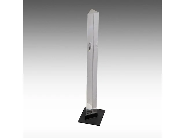Antonia lambelé (1943), an untitled perspex sculpture and a mixed media work ' masako' (1998) the perspex: 61 cm. (24.01 in.), the mixed media: 60 x 40 cm. (23.62 x 15 3/4 in.) - afbeelding 6 van  6