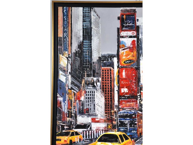 Antonio palmieri – new york , time square - olie op doek - 100x100 cm - afbeelding 12 van  14