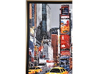 Antonio palmieri – new york , time square - olie op doek - 100x100 cm - afbeelding 12 van  14
