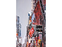 Antonio palmieri – new york , time square - olie op doek - 100x100 cm - afbeelding 4 van  14