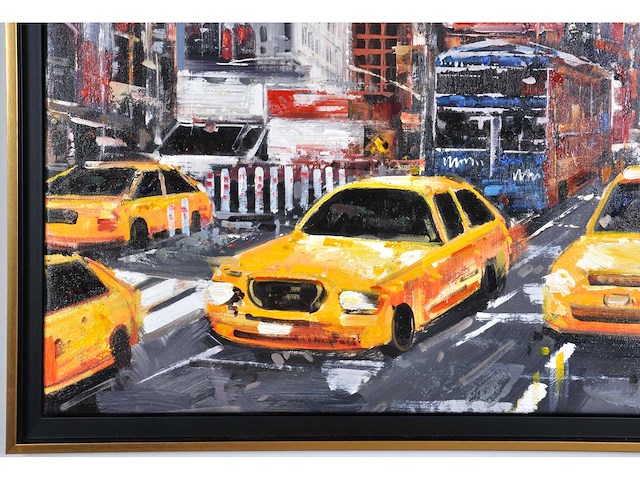 Antonio palmieri – new york , time square - olie op doek - 100x100 cm - afbeelding 2 van  3