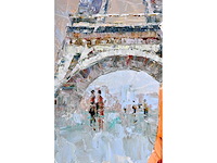 Antonio palmieri – shopping girl in paris - olie op doek - 120x90 cm - afbeelding 3 van  15