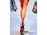 Antonio palmieri – shopping girl in paris - olie op doek - 120x90 cm - afbeelding 13 van  15