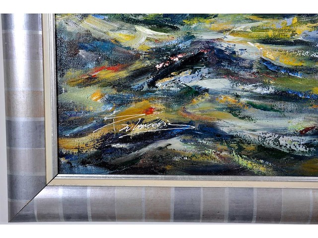 Antonio palmieri – zeilboot op zee - olie op doek - 90x120 cm - afbeelding 6 van  11