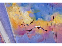 Antonio palmieri – zeilboot op zee - olie op doek - 90x120 cm - afbeelding 9 van  11