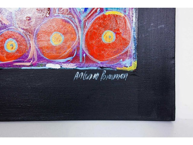 Antonio poioumen - pink angel - acryl op doek - 50x60 cm - afbeelding 4 van  6