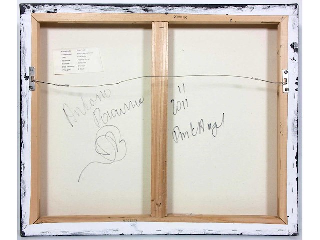 Antonio poioumen - pink angel - acryl op doek - 50x60 cm - afbeelding 6 van  6