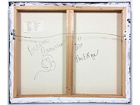 Antonio poioumen - pink angel - acryl op doek - 50x60 cm - afbeelding 6 van  6