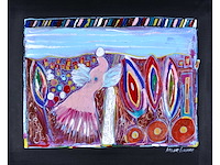 Antonio poioumen - pink angel - acryl op doek - 50x60 cm - afbeelding 1 van  11