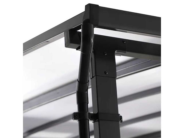 Antracietgrijs staal en aluminium wandgemonteerde pergola naterial yena, 12,85 m² - afbeelding 4 van  13
