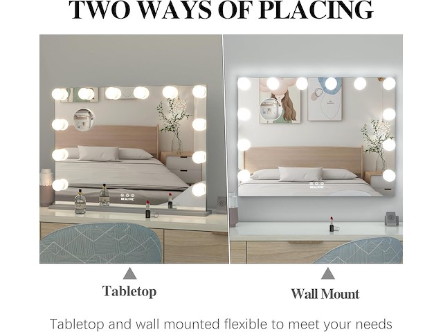 Anyhi hollywood-make-upspiegel met verlichting - afbeelding 6 van  6