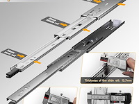 Aolisheng volledig uitschuifbare ladegeleiders met vergrendeling - afbeelding 3 van  4