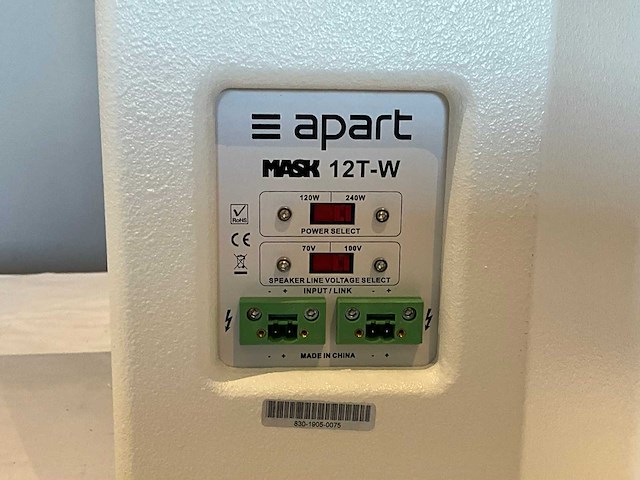 Apart mask 12t-w luidspreker - afbeelding 2 van  3