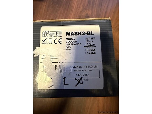 Apart speaker mask-2-bl zwart - afbeelding 4 van  4