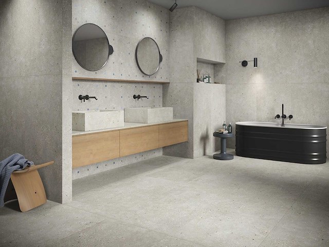 Ape ama grigio mat wandtegel 40x120 cm 40,8 m² - afbeelding 2 van  9