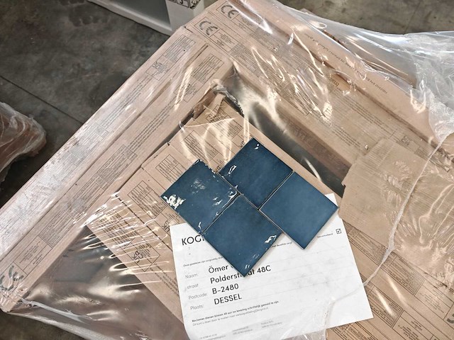 Ape seville indigo glans wandtegel 10x10 cm 23,5 m² - afbeelding 2 van  7