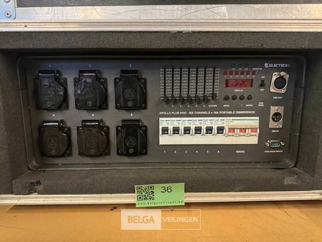 Apollo plus 610c 6 channels x10 portable dimmerpack - afbeelding 2 van  4