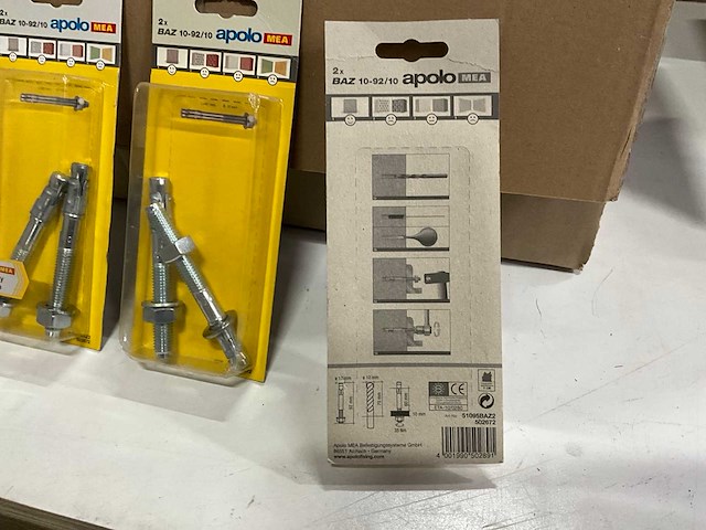 Apolo mea baz 10-92/10 inslagankers 2 stuks (69x) - afbeelding 4 van  5