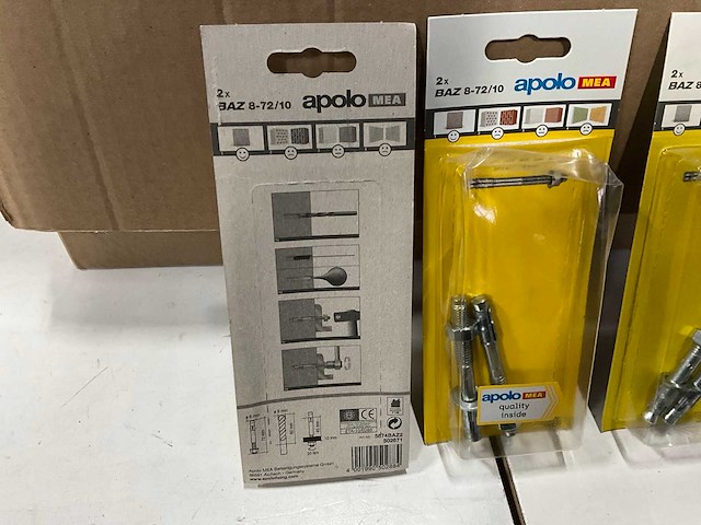 Apolo mea baz 8-72/10 inslagankers 2 stuks (86x) - afbeelding 3 van  5