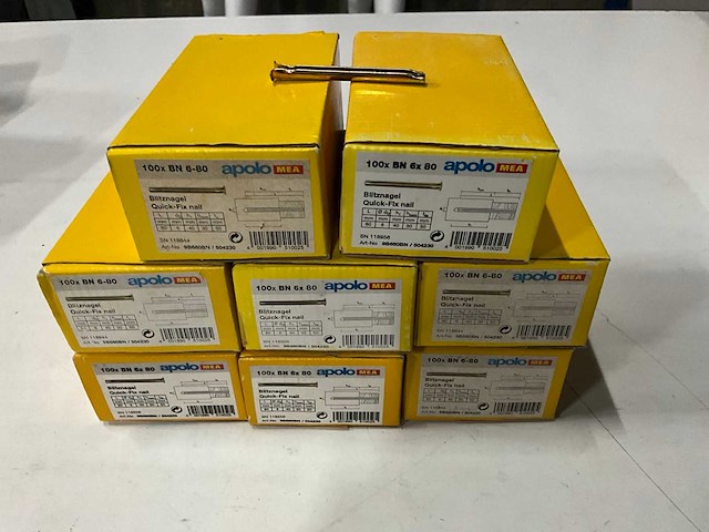 Apolo mea bn 6-80 blitznagel 100 stuks (8x) - afbeelding 1 van  3
