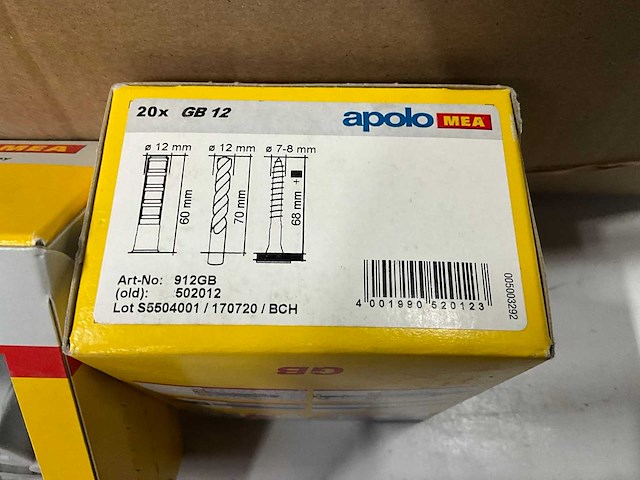 Apolo mea gb 12 pluggen cellenbeton 20 stuks (20x) - afbeelding 3 van  4