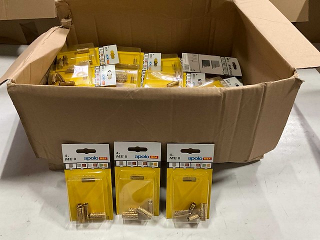 Apolo mea me 8 messingplug 4 stuks (65x) - afbeelding 1 van  5