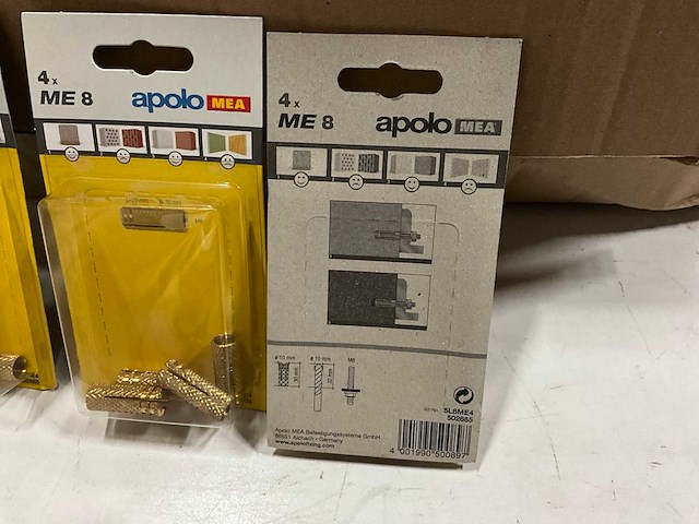 Apolo mea me 8 messingplug 4 stuks (65x) - afbeelding 3 van  5