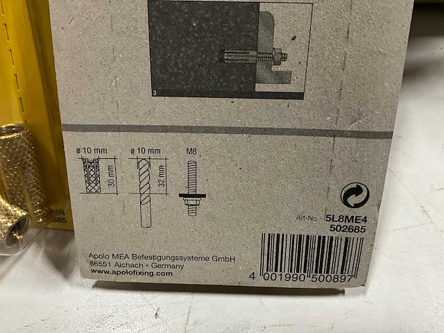 Apolo mea me 8 messingplug 4 stuks (65x) - afbeelding 4 van  5