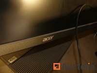 Apparatuur van bureautafel; pc-toren, scherm, toetsenbord, muis, printer - afbeelding 8 van  12