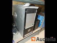 Apparatuur van bureautafel; pc-toren, scherm, toetsenbord, muis, printer - afbeelding 10 van  12