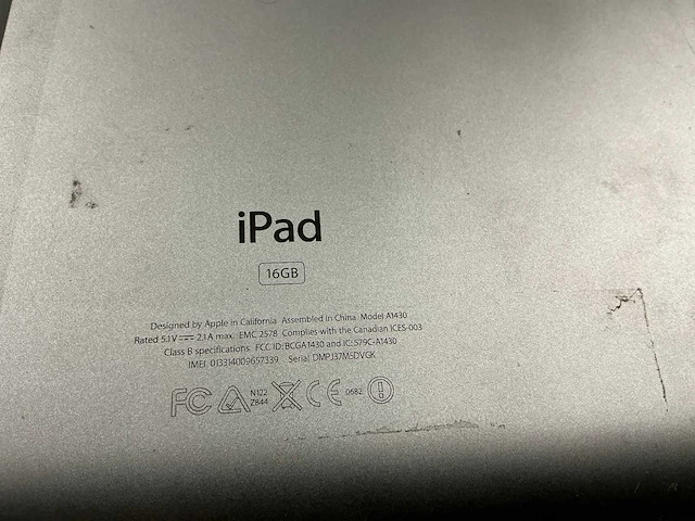 Apple ipad a1430 tablet (2x) - afbeelding 1 van  5