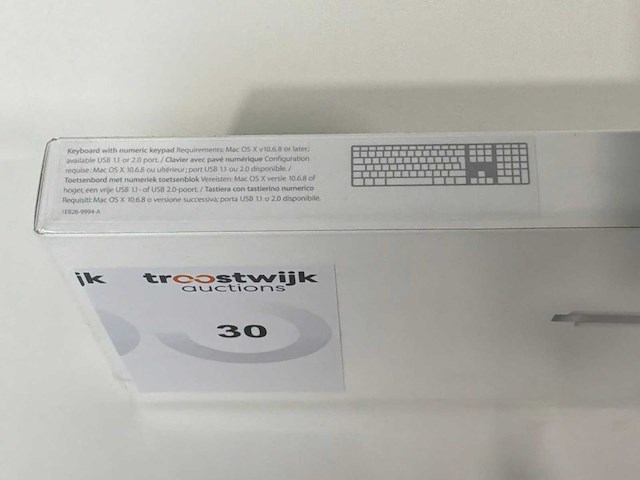 Apple mb110fn/b azerty toetsenbord - afbeelding 2 van  4