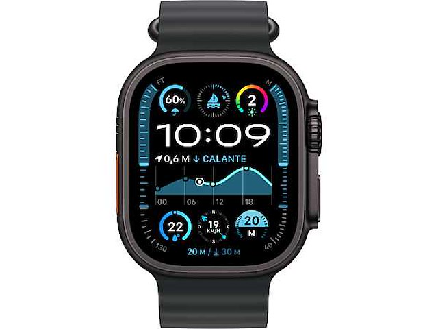 Apple watch ultra 2 oled 49mm digitaal 410 x 502 pixels 4g touchscreen zwarte gps (satelliet) - afbeelding 6 van  9