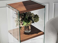 Aqua 3 boekenplank | gehard glas | natuurlijk - afbeelding 3 van  7