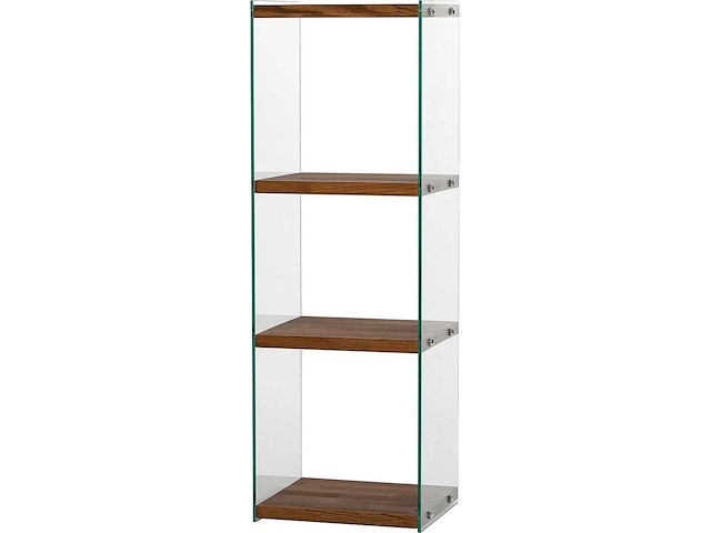 Aqua 3 boekenplank | gehard glas | natuurlijk - afbeelding 6 van  7