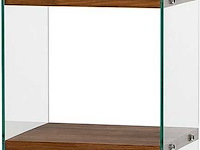 Aqua 3 boekenplank | gehard glas | natuurlijk - afbeelding 6 van  7