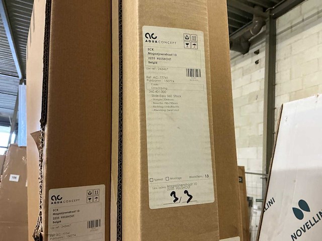 Aquaconcept slide easy 341 douchewand - afbeelding 3 van  4