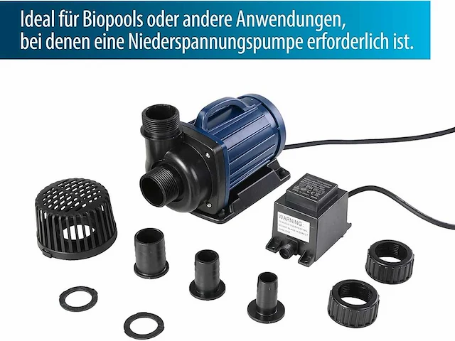 Aquaforte dm 6.500 laagspanningsvijverpomp 12 v - afbeelding 2 van  3