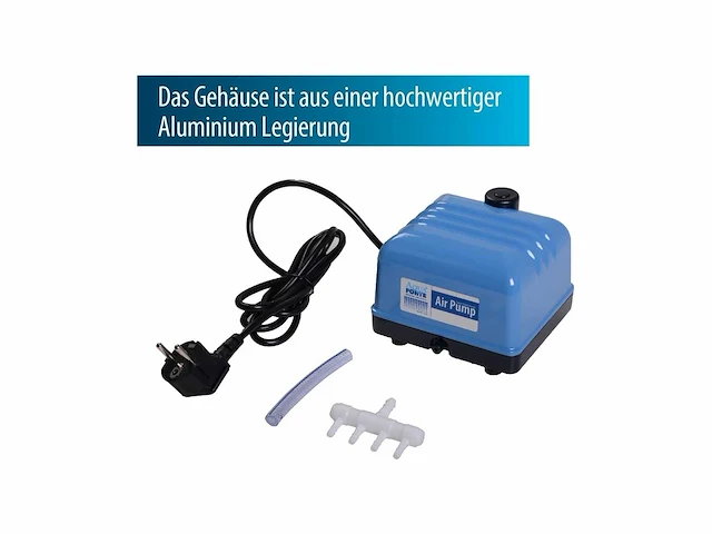 Aquaforte hi-flow v30 vijver luchtpomp, stil en krachtig, 30 l/min (bij 1,2 m), 27x24x21cm, max vijverinhoud 18 m3 - afbeelding 2 van  3