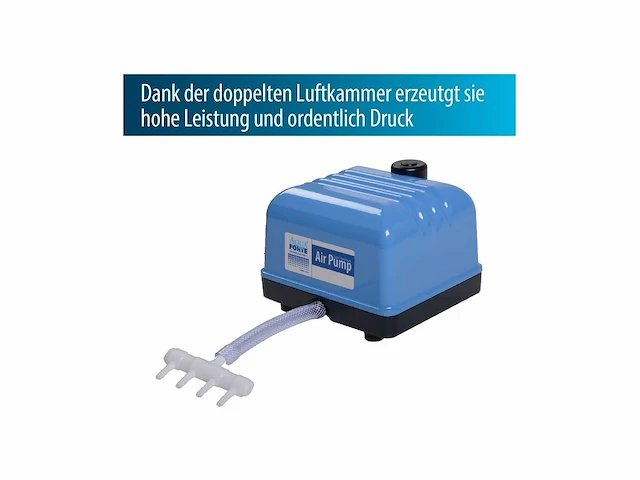 Aquaforte hi-flow v30 vijver luchtpomp, stil en krachtig, 30 l/min (bij 1,2 m), 27x24x21cm, max vijverinhoud 18 m3 - afbeelding 3 van  3