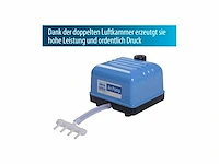 Aquaforte hi-flow v30 vijver luchtpomp, stil en krachtig, 30 l/min (bij 1,2 m), 27x24x21cm, max vijverinhoud 18 m3 - afbeelding 3 van  3