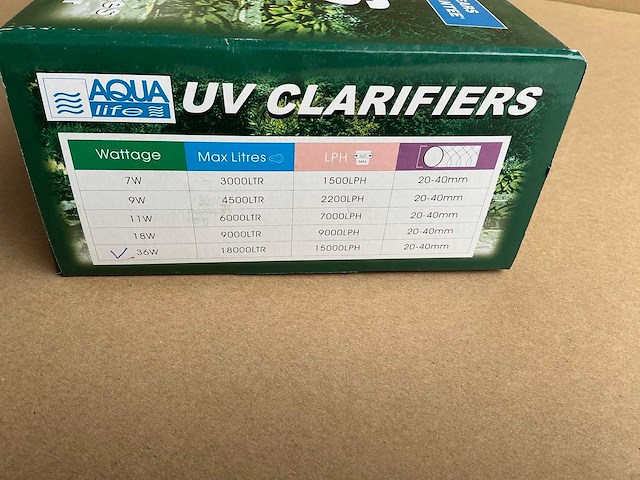 Aqualife clarifier 36w uv lamp (4x) - afbeelding 6 van  7