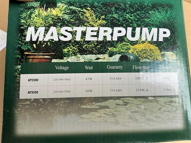 Aqualife masterpump ap2500 vijverpomp (10x) - afbeelding 6 van  7