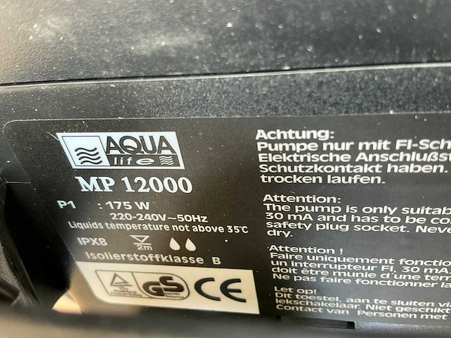 Aqualife masterpump mp12000 vijverpomp (2x) - afbeelding 6 van  8