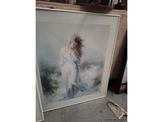 Aquarel achter glas - afbeelding 3 van  6