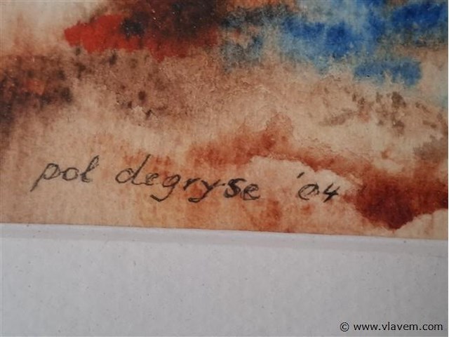 Aquarel achter glas - afbeelding 4 van  6