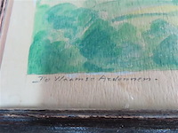 Aquarel vlaamse ardennen - afbeelding 2 van  3